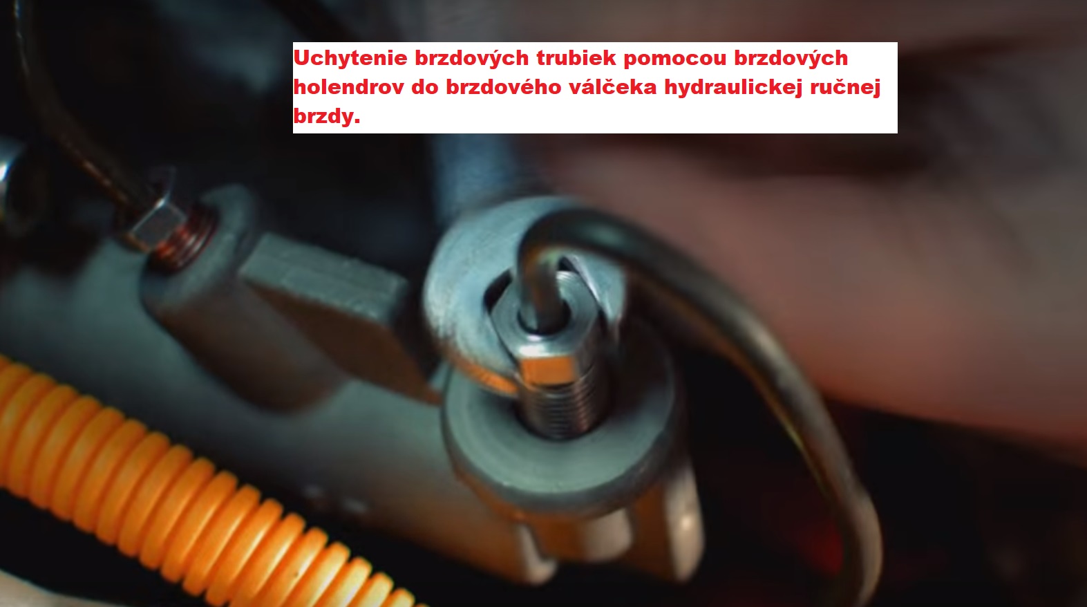uchytenie brzdovych trubiek pomocou holendrov do hydry