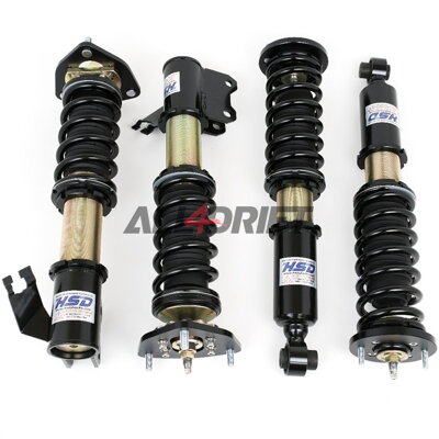 Suspension sport combinés filetés HSD Dualtech réglable en hauteur et en dureté Nissan S13