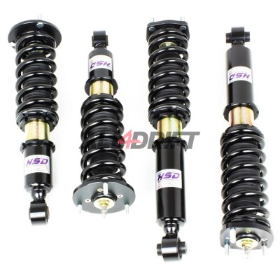 Suspension sport combinés filetés HSD Dualtech réglable en hauteur et en dureté pour Lexus IS XE10