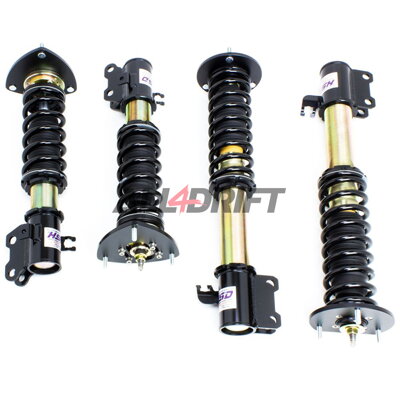 Suspension sport combinés filetés réglables en hauteur et en dureté HSD Dualtech Subaru Impreza GC6 GC8