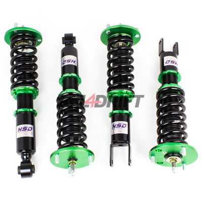 Suspension sport combinés filetés HSD Monopro réglable en hauteur et en dureté Mazda RX7 FD