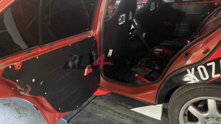 Panneaux de porte de course en aluminium BMW E36 Berline - Avant + Arrière