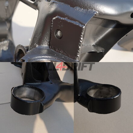 Berceau arrière et bras tirés renforcés BMW E46 + silentblocs / uniball