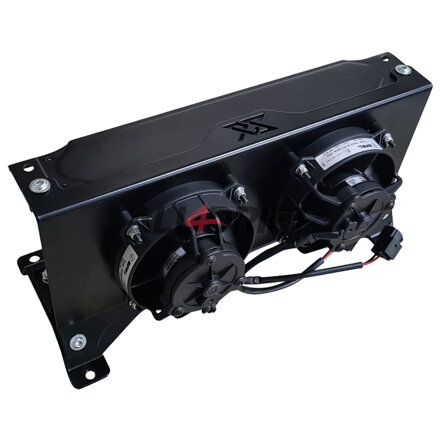 RS-Ultimate Univerzální držák chladiče oleje pro 2 ventilátory, 16 řádků, 260x125x50mm AN10