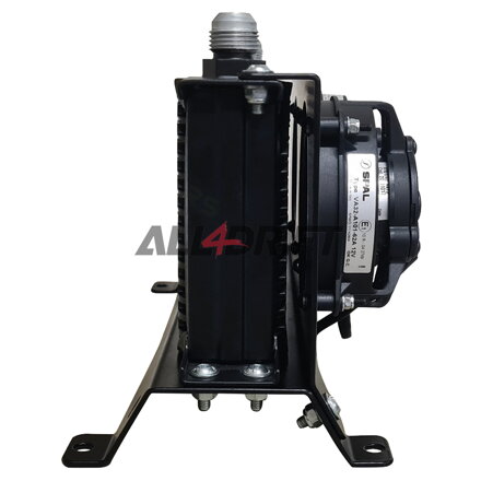 RS-Ultimate Univerzální držák chladiče oleje pro 2 ventilátory, 16 řádků, 260x125x50mm AN10