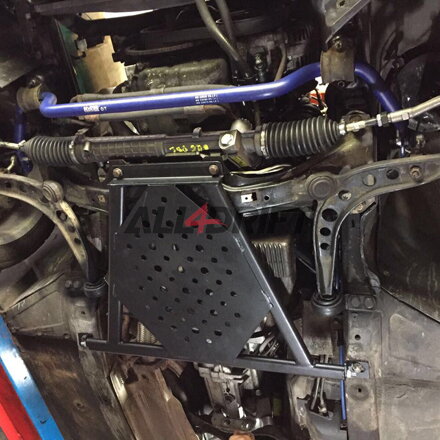 BMW E36 X-Brace - barre anti-rapprochement inférieure avant + protection de carter d'huile