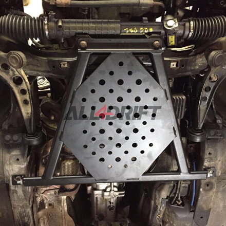 BMW E36 X-Brace - barre anti-rapprochement inférieure avant + protection de carter d'huile