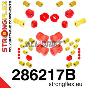 286217B Kompletní sada silentbloků náprav R33 R34 RWD - Nissan R33 (93-98) RWD