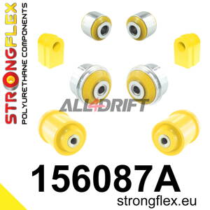 156087A Sada silentbloků předního zavěšení a zadní nápravnice SPORT - Renault III (10-16) RS