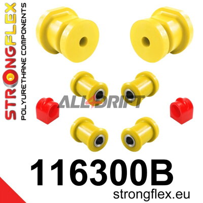 116300B Kit de silentblocs de la suspension arrière - Mercedes W123 (76-86)