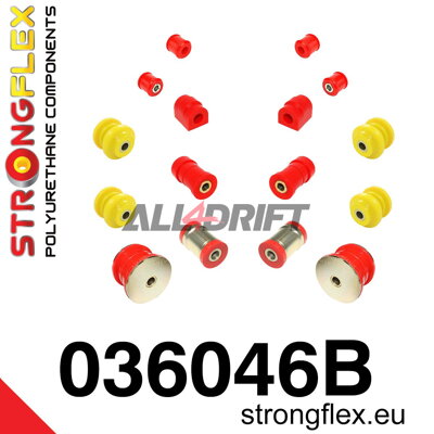 036046B Kit de silentblocs d'essieu arrière BMW E36