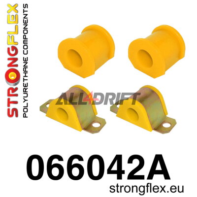066042A Kit de silentblocs en polyuréthane SPORT de barre stabilisatrice avant Fiat Cinquecento / Seicento