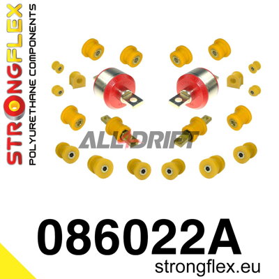 086022A Kit de silentblocs d'essieu arrière SPORT Honda Civic / CRX