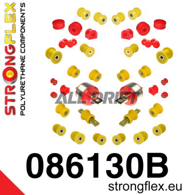 086130B Kompletní sada polyuretanových silentbloků náprav Honda Civic / CRX