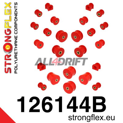 126144B : Kit complet de silentblocs d'essieu - Mitsubishi VII / VIII / IX (01-07)