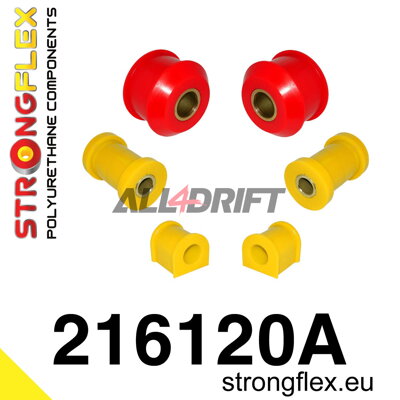 216120A : Kit de silentblocs en polyuréthane pour essieu avant SPORT - Toyota AT200 ST202 ST204 Traction