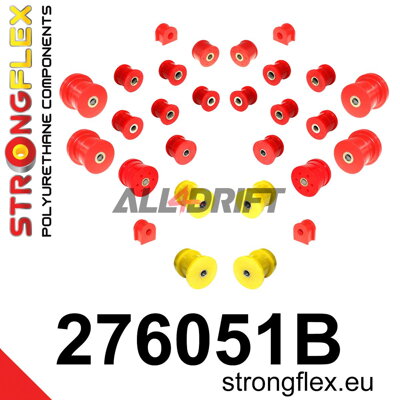 276051B Kit complet de silentblocs d'essieu - Subaru Alcyone SVX (91-96)