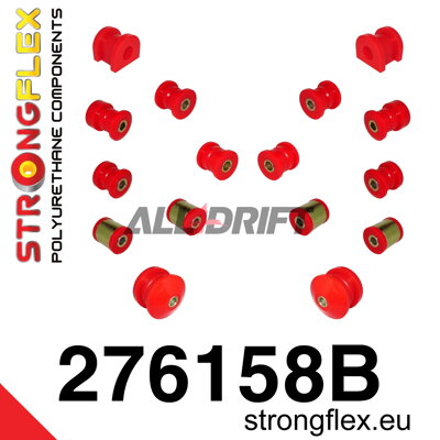 276158B Kit de silentblocs d'essieu arrière - Subaru Legacy III / Outback II (98-03) BE BH BT