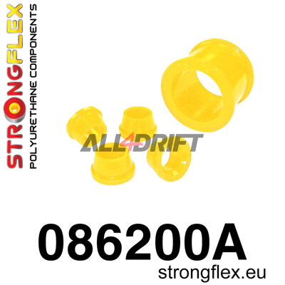 086200A : Kit de silentblocs de fixation de crémaillère de direction SPORT - Honda IV (88-91) EC / ED / EE / EF / EX