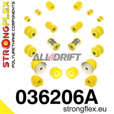 036206A Kit de silentblocs essieu avant et arrière SPORT BMW E46 / Z4