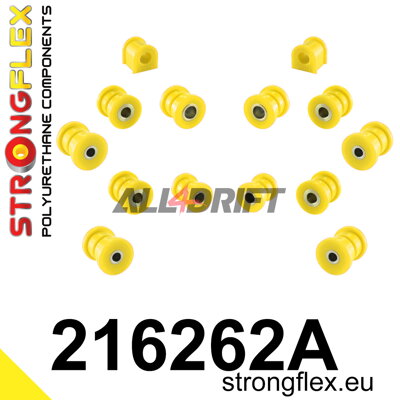 216262A : Kit de silentblocs de suspension arrière SPORT - Toyota T180 (89-93)