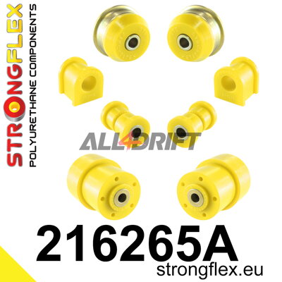 216265A : Kit de silentblocs SPORT pour suspension avant et essieu arrière - Toyota IX (01-07) E120 E130