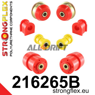 216265B: Kit de silentblocs de suspension avant et d'essieu arrière - Toyota IX (01-07) E120 E130