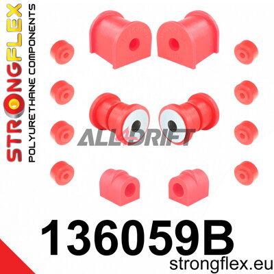 136059B : Kit de silentblocs de suspension avant - Daewoo Espero (90-00)