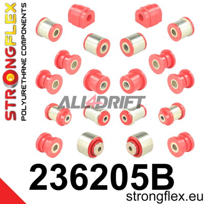 236205B Kit de silentblocs d'essieu arrière Volvo S60 / S80 / V70