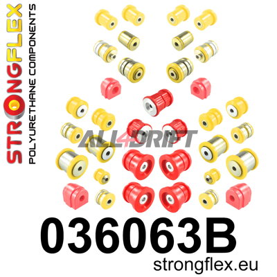 036063B Kit complet de silentblocs d'essieu en polyuréthane - BMW F11 (10-17) Touring RWD