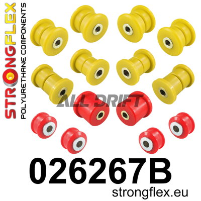026267B Kit de silentblocs de la suspension avant - Porsche II (10-17)