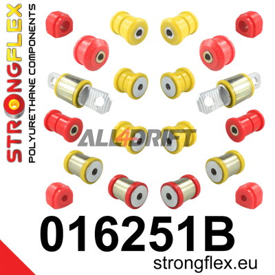 016251B: Kit complet de silentblocs de suspension - Alfa Romeo III (10-20) type 940