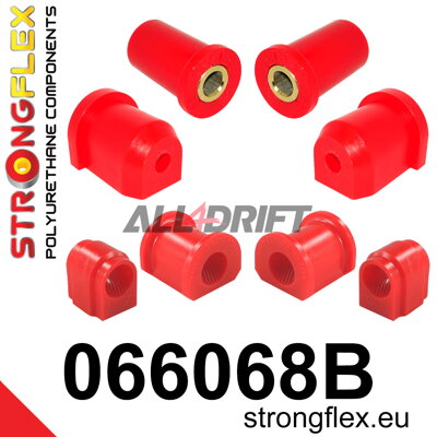 066068B Kit de silentblocs d'essieu avant - Fiat Uno MK1/MK2/Turbo (83-02)