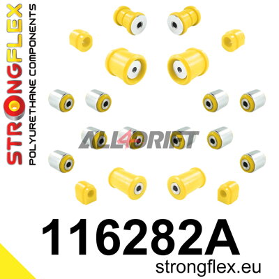 116282A Kompletní sada polyuretanových silentbloků zavěšení SPORT Infiniti / Mercedes