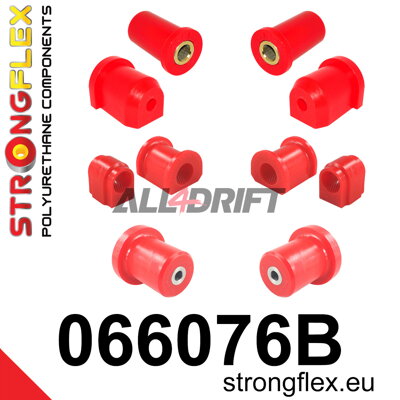 066076B Kit complet de silentblocs d'essieu - Fiat Uno MK1/MK2/Turbo (83-02)