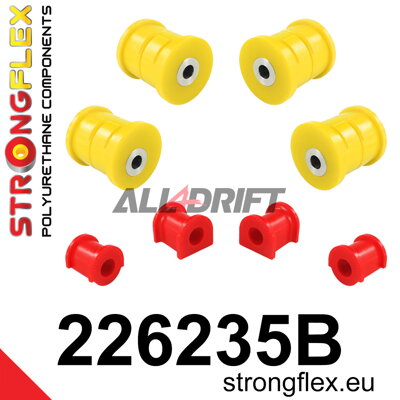 226235B Kit de silentblocs de suspension arrière - Volkswagen T5 (03-15) Caravelle, Multivan, Transporter