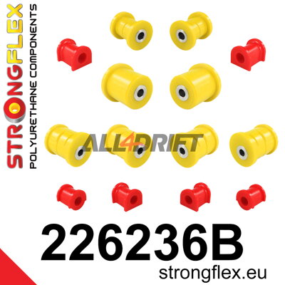226236B Kit complet de silentblocs de suspension - Volkswagen T5 (03-15) Caravelle, Multivan, Transporter