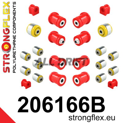 206166B Kit complet de silentblocs en polyuréthane pour suspension - Suzuki FWD