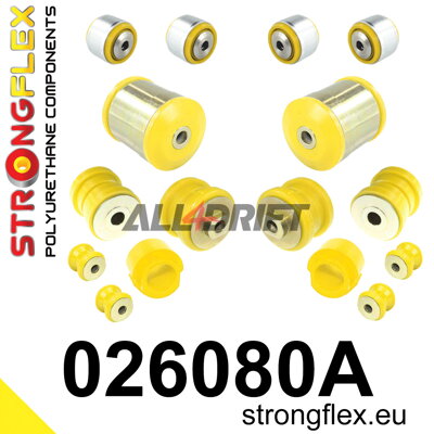 026080A Kit de silentblocs d'essieu avant SPORT Audi / VW / Škoda