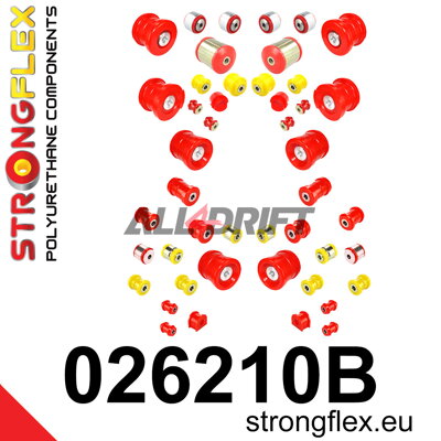 026210B : Kit complet de silentblocs de suspension - Audi C6 (04-11) Quattro & Allroad