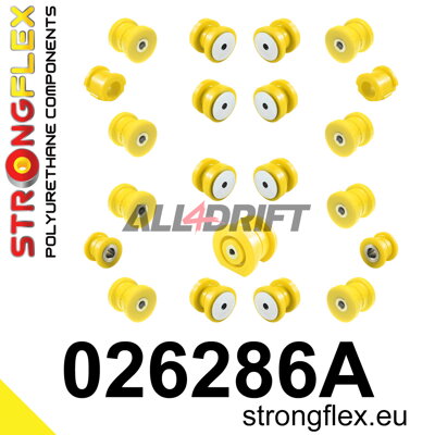 026286A Kit complet de silentblocs d'essieu en polyuréthane SPORT Audi