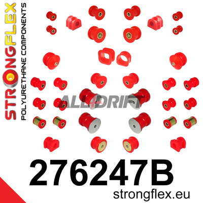 276247B Kit Complet de Silentblocs d'Essieux - Subaru Legacy III / Outback II (98-03) BE BH BT