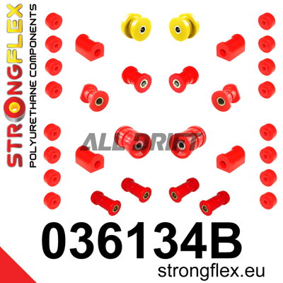 036134B Kit complet de silentblocs en polyuréthane pour essieux BMW E3 / E9 / E12 / E24