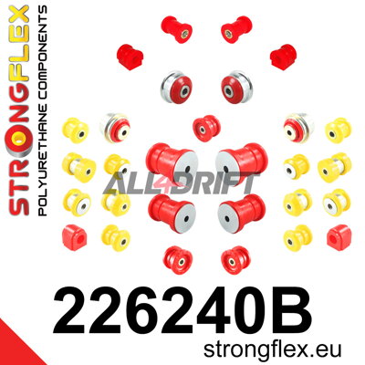 226240B Kit complet de silentblocs en polyuréthane pour essieux Audi A1