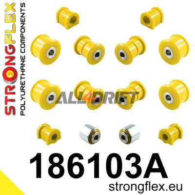 186103A Kit complet de silentblocs de suspension en polyuréthane SPORT - Porsche 986 (97-04)