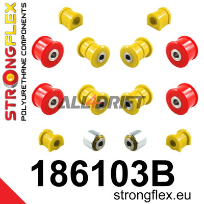 186103B Kit complet de silentblocs de suspension en polyuréthane - Porsche 986 (97-04)