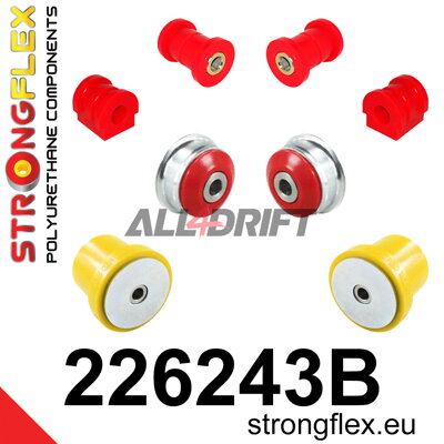 226243B Kit de silentblocs de suspension avant et de berceau arrière - Seat Mii (11-21)