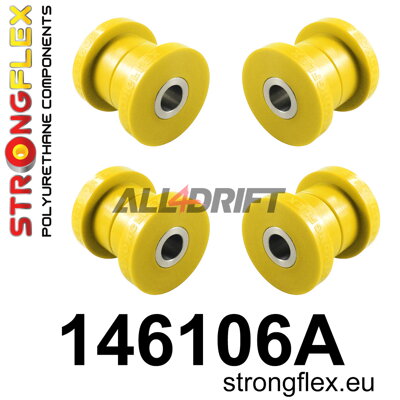 146106A Kit de silentblocs de berceau arrière SPORT - Peugeot 206 / 206+ (98-12)