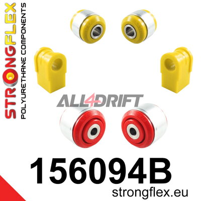 156094B Kit de silentblocs de suspension avant - Renault III (07-15)