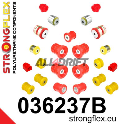 036237B Kit complet de silentblocs d'essieu BMW E38